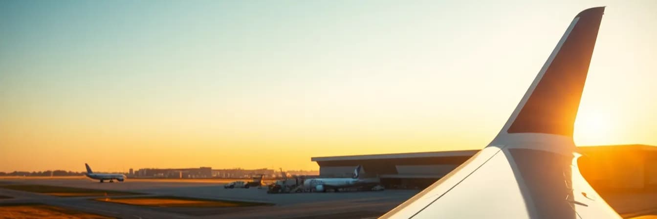 Aircraft parked at Birmingham airport