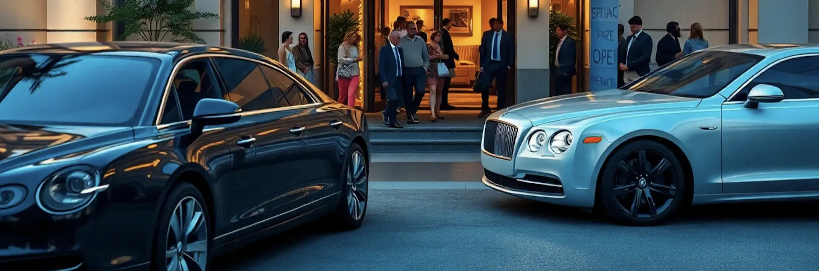 RideBlack Chauffeur driving through the streets of London