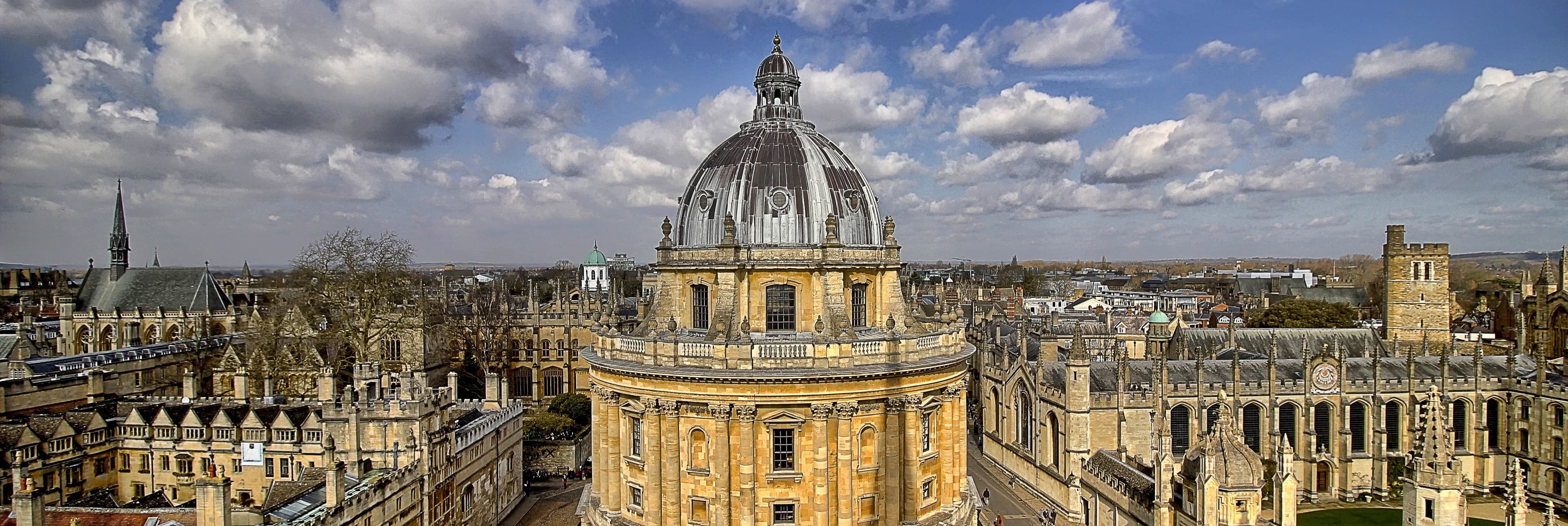 Stunning aerial view of Oxford city