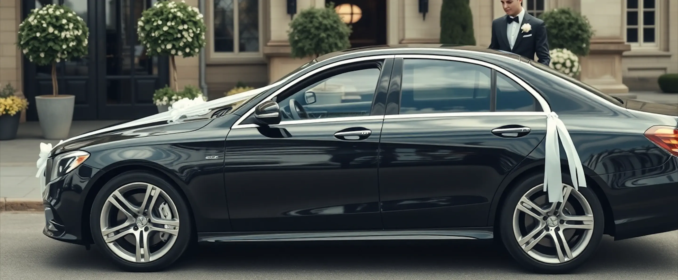 RideBlack Chauffeur driving through the streets of London