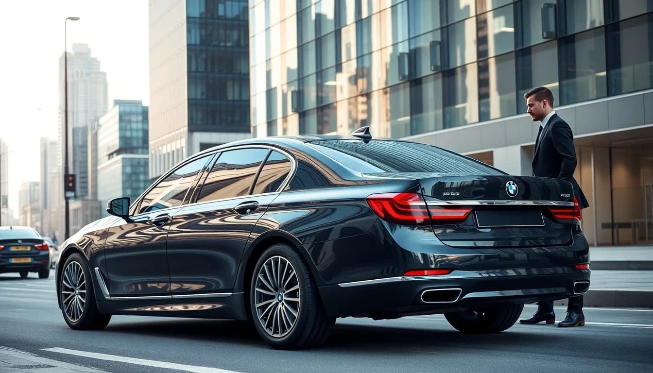 A man visiting London city on RideBlack hourly chauffeur service