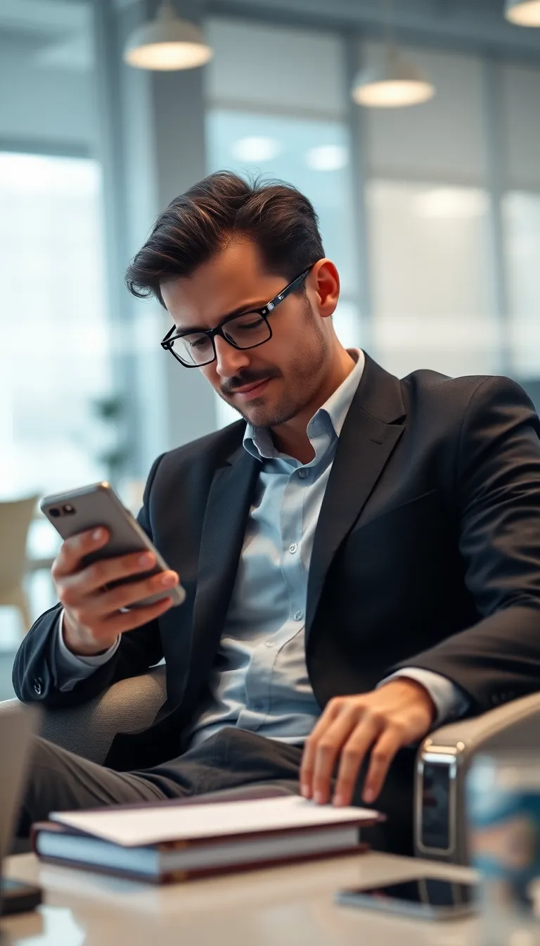 Man reading FAQs on RideBlack London chauffeur service website